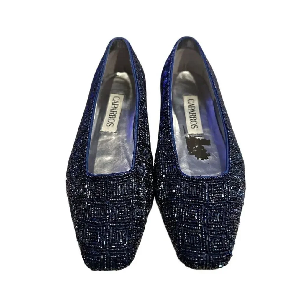 Caparros Women's Beaded‎ Pumps Size 6.5 Multicolor Formal Low Heel - Picture 2 of 10